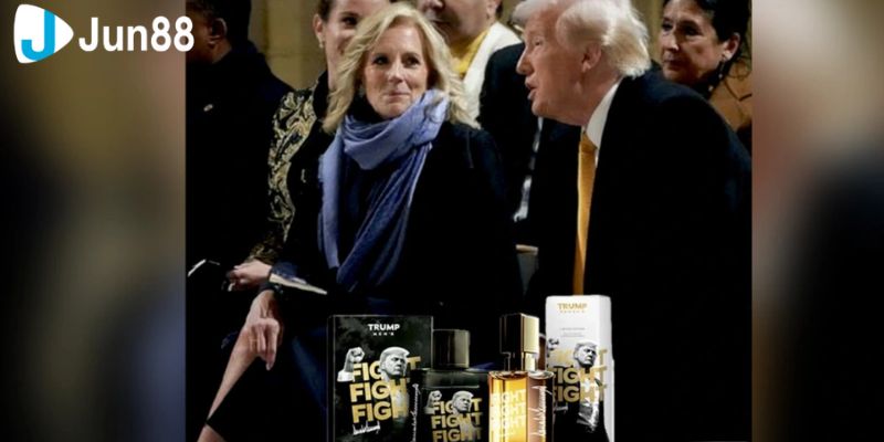 Ảnh quảng cáo loại nước hoa mới mà ông Trump đăng trên mạng xã hội